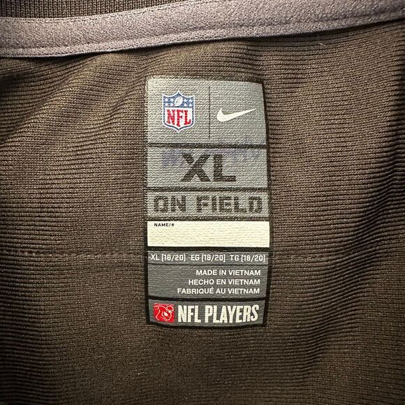 Nike NFL Players Tampa Bay Buccaneers Godwyn #14 On Field Game Jersey Black XL - Picture 4 of 4